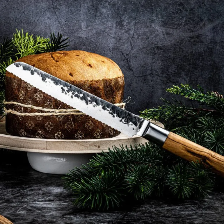 Brødkniv 35 cm olive