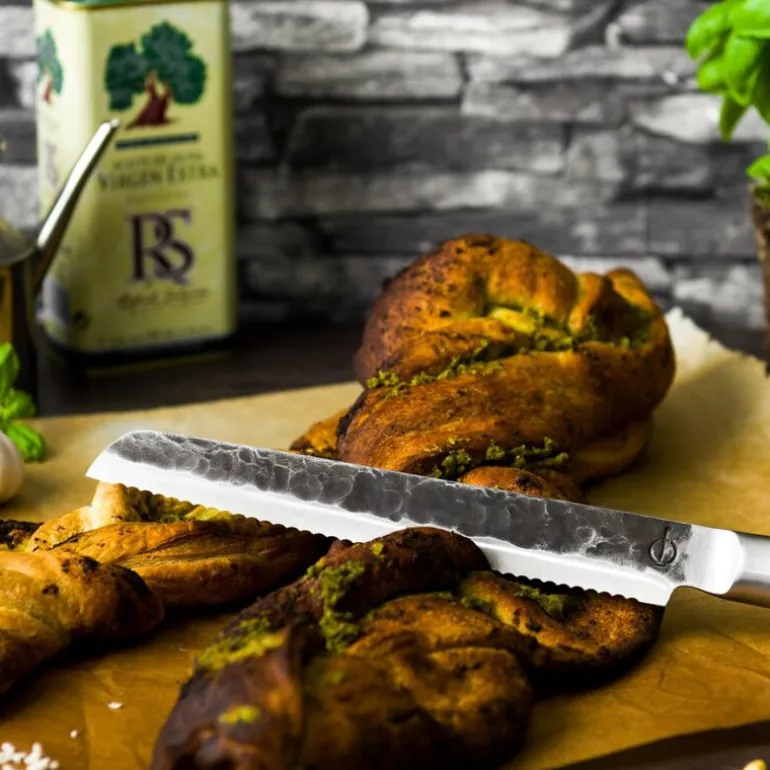 Brødkniv 35 cm olive