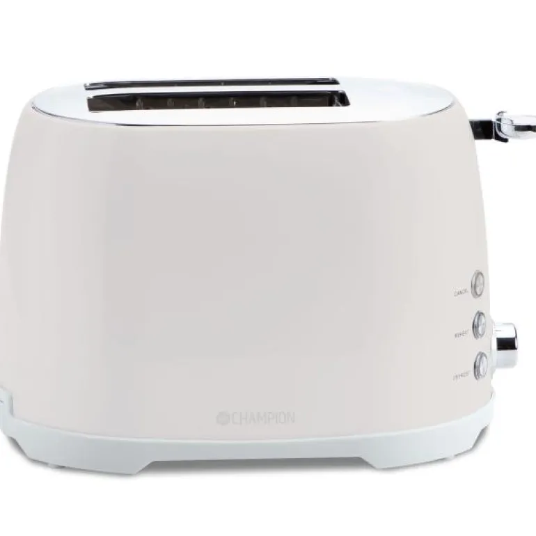 Brødrister 2 skiver creme white