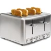 Brødrister 4 skiver rustfritt stål