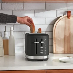 Brødrister 5KMT2109EBK 2 skiver brede spor cast iron black