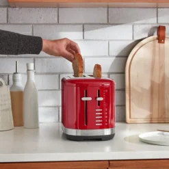 Brødrister 5KMT2109EER 2 skiver brede spor empire red