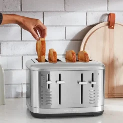 Brødrister 5KMT4109ESX 4 skiver brede spor rustfritt stål