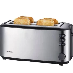 Brødrister stor 1400W svart/stål