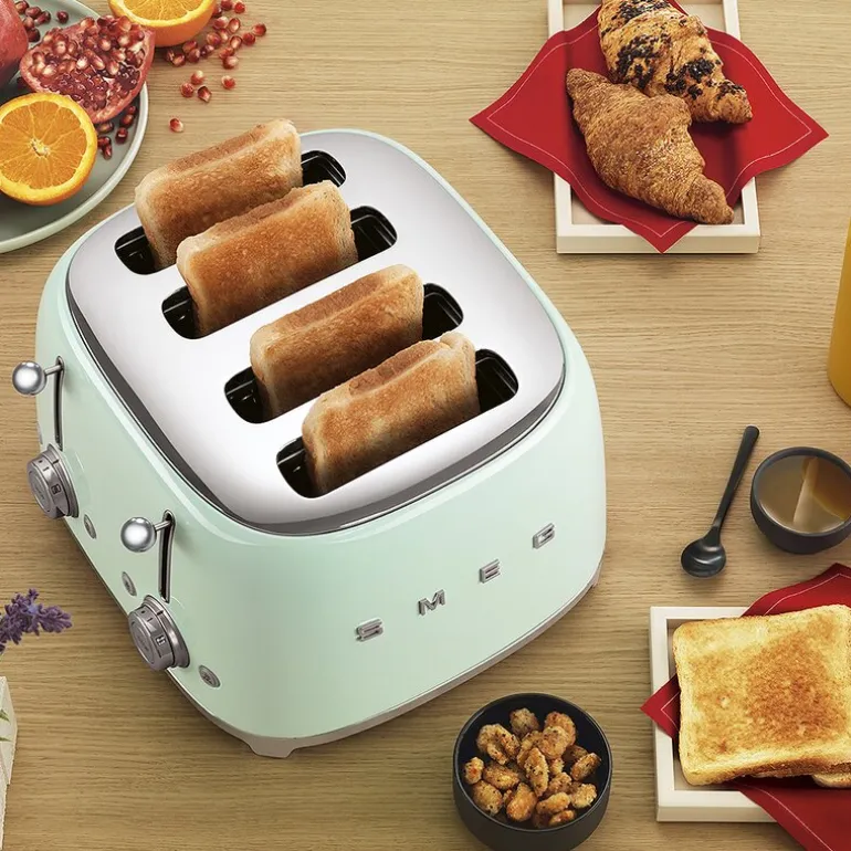 Brødrister TSF03 4 skiver kvadratisk pastellgrønn