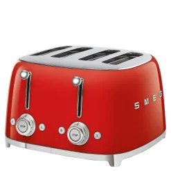 Brødrister TSF03 4 skiver kvadratisk rød