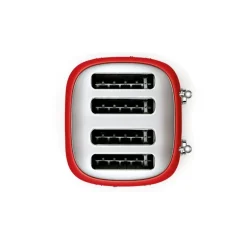 Brødrister TSF03 4 skiver kvadratisk rød