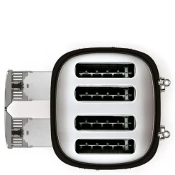 Brødrister TSF03 4 skiver kvadratisk svart