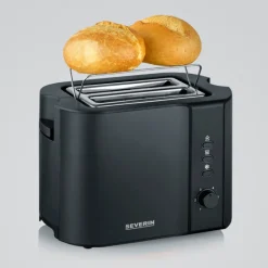 Brødrister 800W matt svart