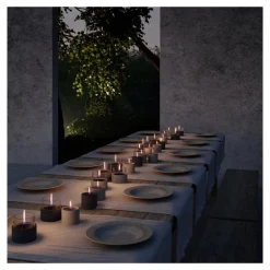 Breezy lykt 2 stk grå