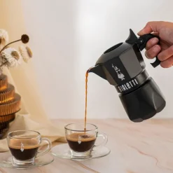 Brikka Exclusive espressokanne 2- kopper 10 cl svart