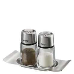 Brunch salt- & pepperbøsse sett 2 deler svart/stål