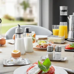 Brunch salt- & pepperbøsse sett 2 deler svart/stål