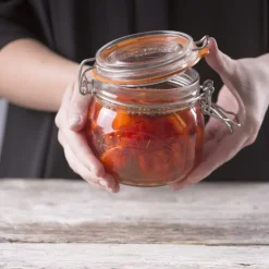 Bygel oppbevaringsglass 0,5L hengslet lokk