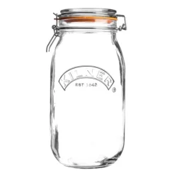 Bygel oppbevaringsglass 1,5L hengslet lokk
