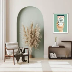 ByKammille poster 30x40 cm i asked for coffee