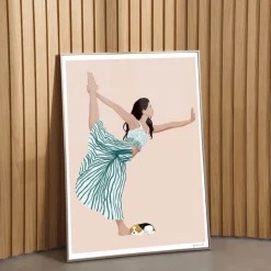 ByKammille poster 50x70 cm yoga