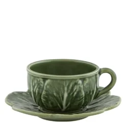 Cabbage kopp 30 cl med skål 15 cm kål grønn