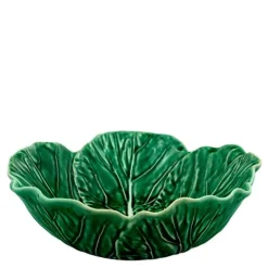 Cabbage skål kålblad 22,5 cm grønn