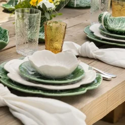 Cabbage skål kålblad 17,5 cm hvit