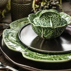 Cabbage tallerken kålblad 30,5 cm grønn