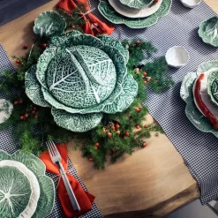 Cabbage terrin/skål med lokk 3L grønn