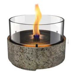 Café bordlykt 18 13 cm earth stone