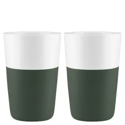 Cafe Latte krus 36 cl 2 stk emerald green