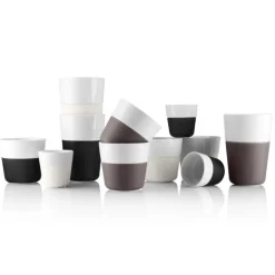 Caffé Latte krus 36 cl 2 stk svart