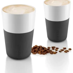 Caffé Latte krus 36 cl 2 stk svart