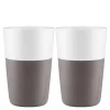 Caffé Latte krus 36 cl 2 stk grå