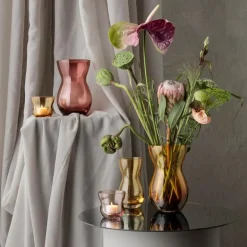 Calabas telyslykt Ø8,5 cm burgundy