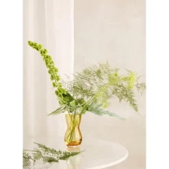 Calabas vase 16 cm amber