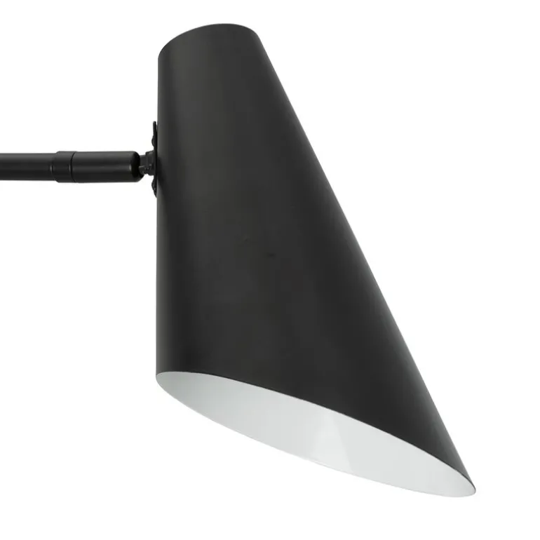 Cale vegglampe med vinkel 46 cm svart