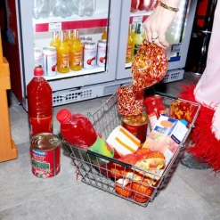 Calore lyslykt 10x10 cm rød/oransje