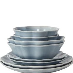 Camelia asjett 22 cm blå