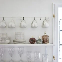 Camille asjett 19 cm råhvit