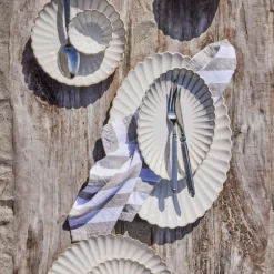 Camille serveringsfat 3x21 cm råhvit