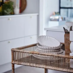 Camille tallerken 27 cm råhvit