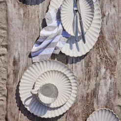 Camille tallerken 20,5 cm råhvit