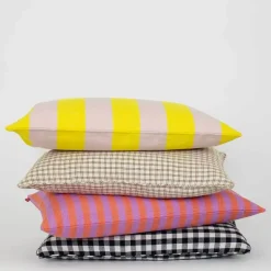 Carla putetrekk 30x50 cm gul/lys rosa