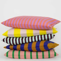 Carla putetrekk 30x50 cm gul/lys rosa