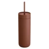Carter Cold Desert Capsule tumbler med sugerør 590 ml sienna