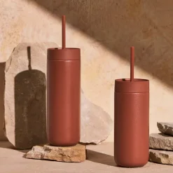 Carter Cold Desert Capsule tumbler med sugerør 590 ml sienna