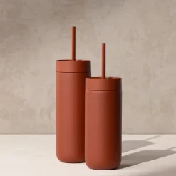 Carter Cold Desert Capsule tumbler med sugerør 590 ml sienna