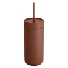 Carter Cold Desert Capsule tumbler med sugerør 475 ml sienna