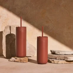 Carter Cold Desert Capsule tumbler med sugerør 475 ml sienna