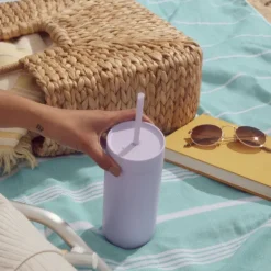 Carter Cold tumbler med sugerør 590 ml peri twinkle