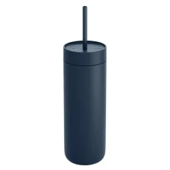 Carter Cold tumbler med sugerør 590 ml stone blue