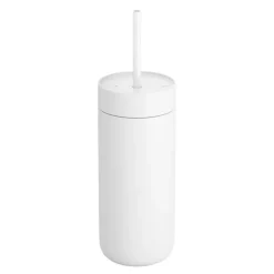 Carter Cold tumbler med sugerør 475 ml hvit